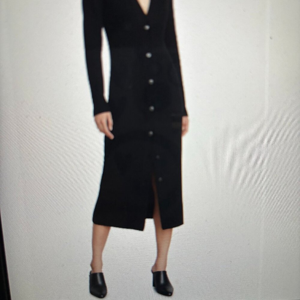 Vince Long Sleeve Wool & Cashmere Sweater Dress